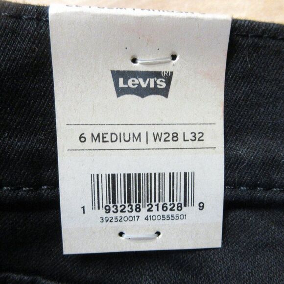LEVI'S Classic Bootcut Jeans Womens 6 (28x32) Mid Rise Black Stretch Denim 1 NWT - Picture 7 of 15